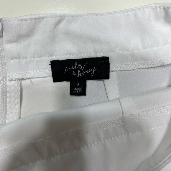 Milk&Honey White Button Skort Size S - Picture 4 of 5
